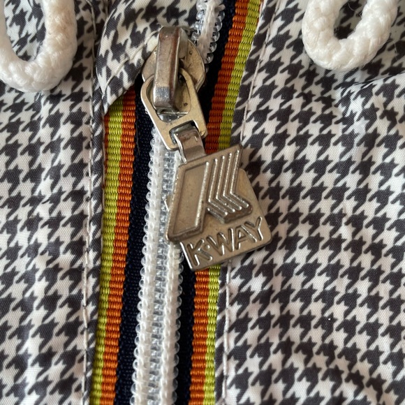 K-way houndstooth pattern windbreaker / raincoat (3t) - Picture 2 of 5